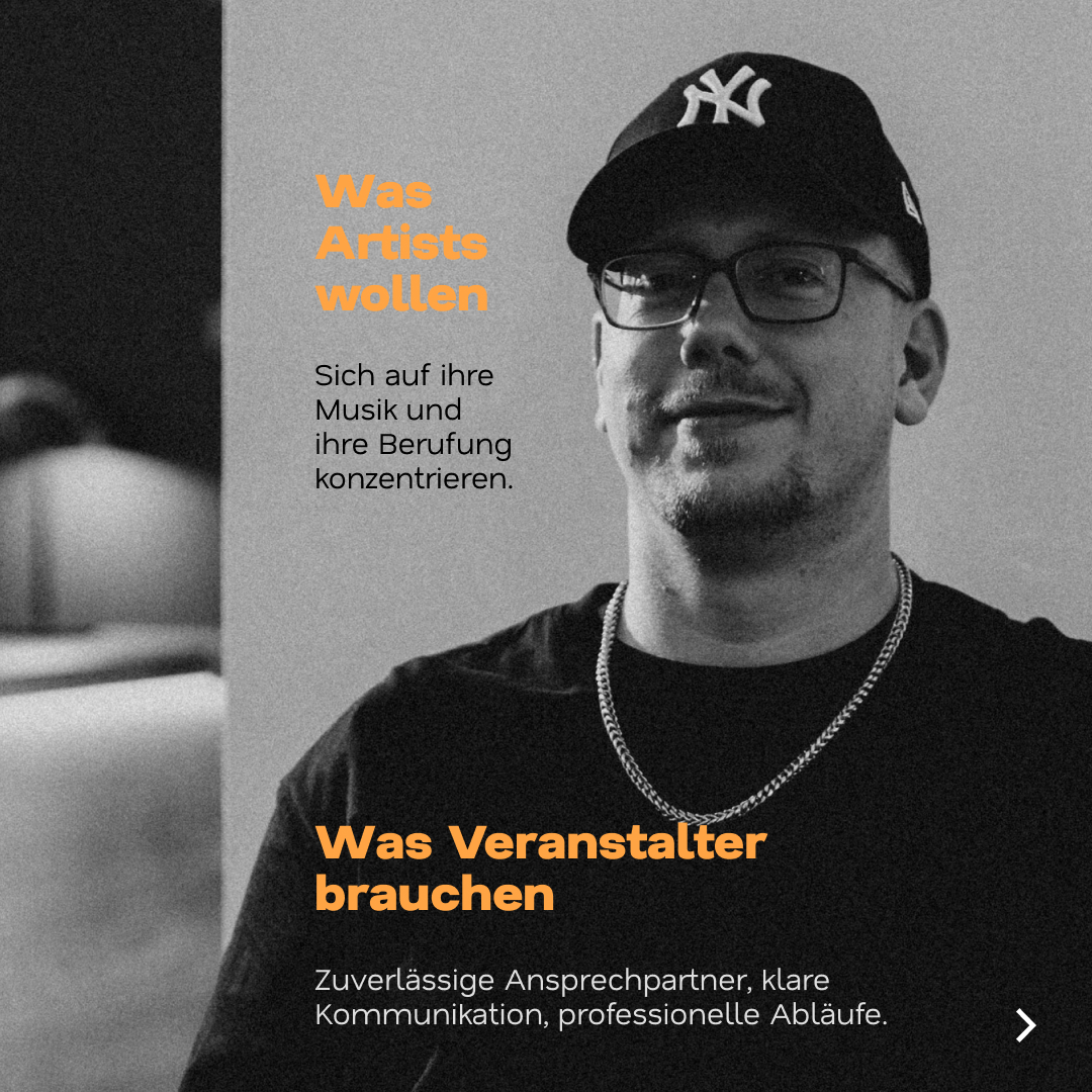 Was Artists wollen, was Veranstalter brauchen